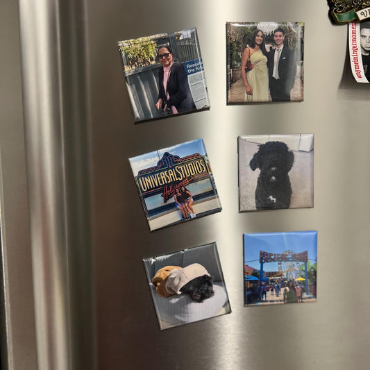 Customised Photo Magnets - 6 Pack
